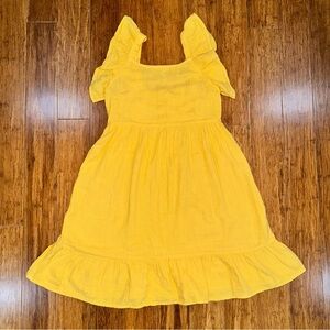 Cat & Jack Yellow Woven Dress L(10-12)
